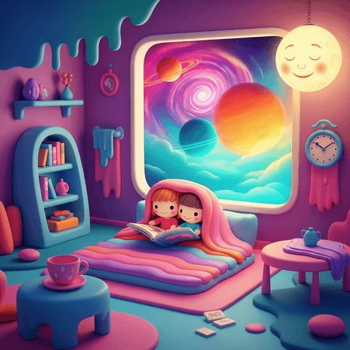 Sample illustration in the Surreal Dreamscape style