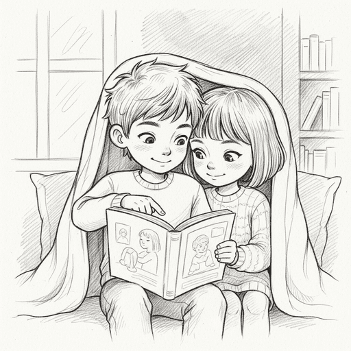 Sample illustration in the Pencil Sketch style